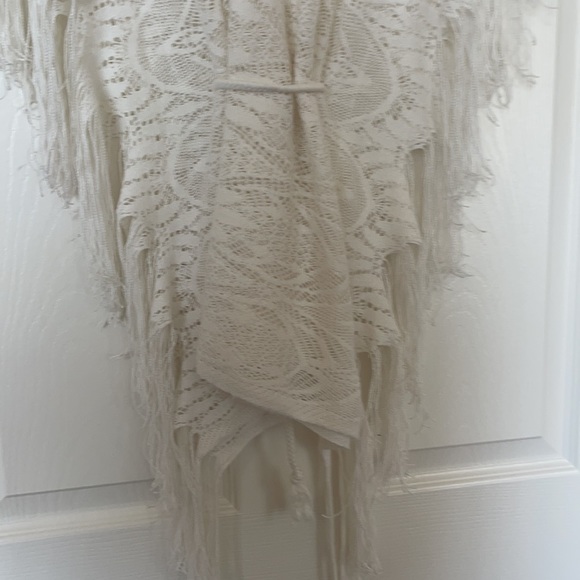 Lucky Brand Boho Chic Lace Fringe top size M - Picture 14 of 14